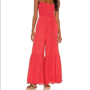 Free people little of your love wide leg jumpsuit